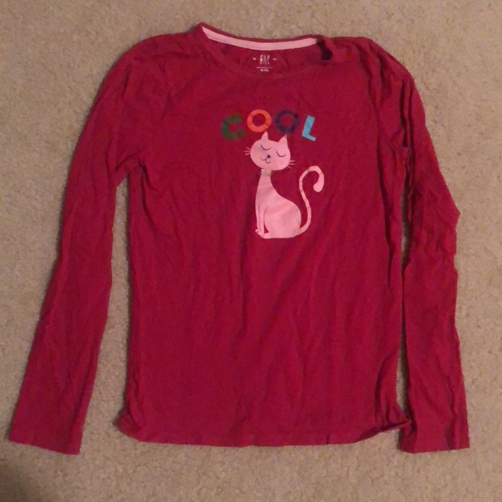Gap pink long sleeved t-shirt size XL (12)